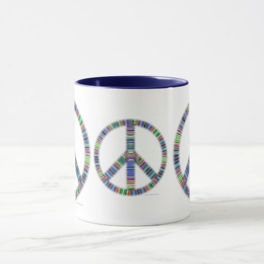 Gewellte Friedenstrio-Tasse Tasse (Zentrum)