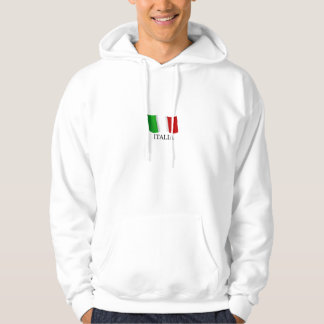 Gewellte italienische Flagge Italiens von Italien Hoodie