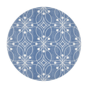 Gewellte Linien Geometrisches Vintage-Muster Schneidebrett