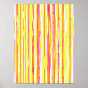 Gewellte Linien Poster