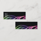 Gewellte Linien Visitenkarteschablone Mini Visitenkarte (Vorne/Hinten)