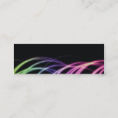 Gewellte Linien Visitenkarteschablone Mini Visitenkarte (Rückseite)
