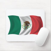 Gewellte Mexiko-Flagge Mousepad (Mit Mouse)