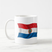 Gewellte Paraguay-Flagge Kaffeetasse (Links)