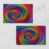 Gewellte Regenbogen-Fraktal-Geschäfts-Karte Visitenkarte (Vorne/Hinten)
