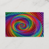 Gewellte Regenbogen-Fraktal-Geschäfts-Karte Visitenkarte (Rückseite)