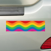 Gewellte Regenbogen-Streifen Autoaufkleber (Auf Auto)