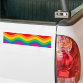 Gewellte Regenbogen-Streifen Autoaufkleber (Auf Lkw)