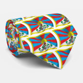 Gewellte Tibet-Flagge Krawatte (Gerollt)