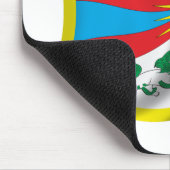 Gewellte Tibet-Flagge Mousepad (Ecke)