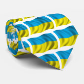 Gewellte Ukraine-Flagge Krawatte (Gerollt)