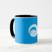Gewellte Wellen Tasse (Vorderseite Links)