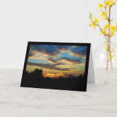Gewellter Abendhimmel Karte (Gelbe Blume)
