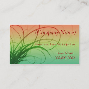 Gewerbekarte für den Rasendienst (oder?) Visitenkarte