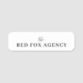 Gewerbename | Unternehmen Namensschild (Vorderseite)