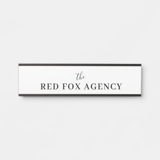 Gewerbename | Unternehmen Türschild (Vorderseite )