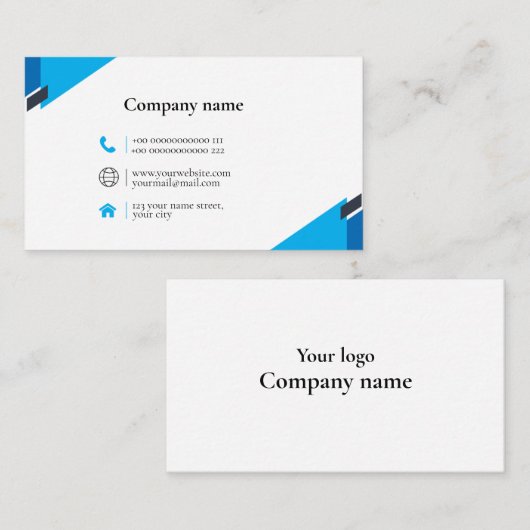 Gewerbename Visitenkarte (Vorne/Hinten)