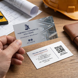 Gewerbliche Bauunternehmer | Eisen Grau Visitenkarte