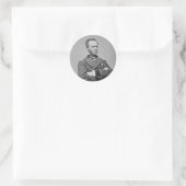 Gewerkschaft Army General William Tecumseh Sherman Runder Aufkleber (Tasche)