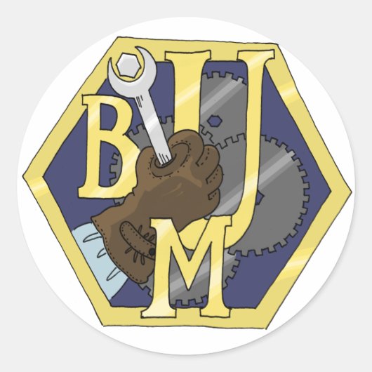 Gewerkschaft-Aufkleber für Masthähnchen Runder Aufkleber (Vorderseite)