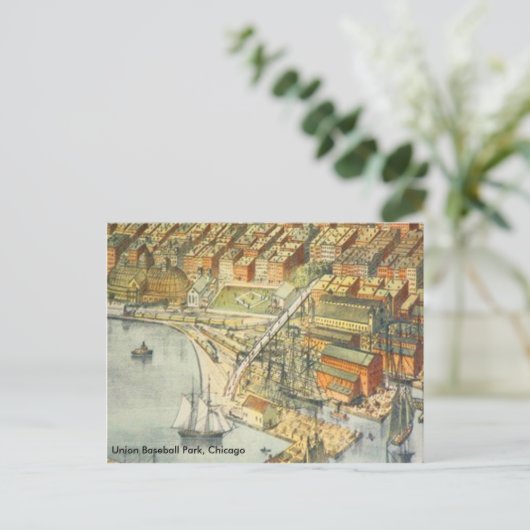 Gewerkschaft Baseball Park 1. Zuhause des Postkarte (Stehend Vorderseite)