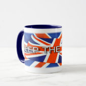 GEWERKSCHAFT behalten ~ Ringer-Tasse Tasse (Vorderseite Links)