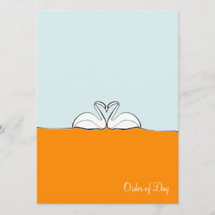 Gewerkschaft blau/Orange - Auftrag des Tages/der Programm