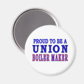 GEWERKSCHAFT BOILER MAKER MAGNET (Vorderseite/Rückseite)