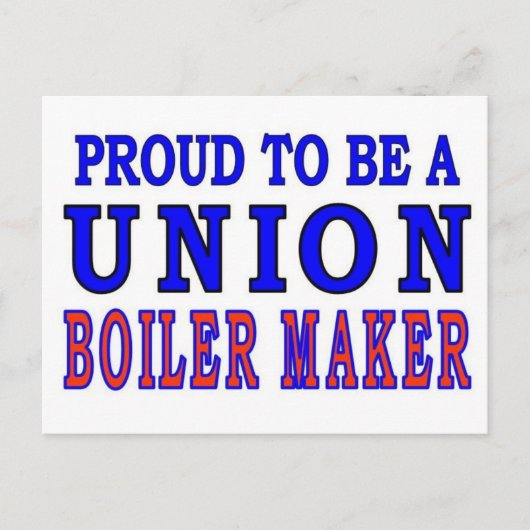 GEWERKSCHAFT BOILER MAKER POSTKARTE (Vorderseite)