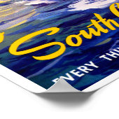 Gewerkschaft Burg nach Südafrika Poster (Ecke)