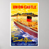 Gewerkschaft Burg nach Südafrika Poster (Vorne)