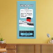 Gewerkschaft Castle Line Broschüre ~ XL Leinwanddruck (Insitu (Wohnzimmer))