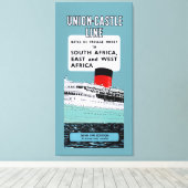 Gewerkschaft Castle Line Broschüre ~ XL Leinwanddruck (Insitu (Holzboden))