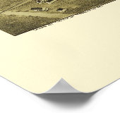 Gewerkschaft City, PA Panorama Karte - 1895 Poster (Ecke)