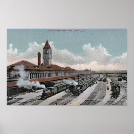 Gewerkschaft-Depot-Eisenbahn Nordseite Poster (Vorne)