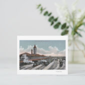 Gewerkschaft-Depot-Eisenbahn Nordseite Postkarte (Stehend Vorderseite)