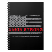 Gewerkschaft der amerikanischen Flagge stark Notizblock (Vorderseite)
