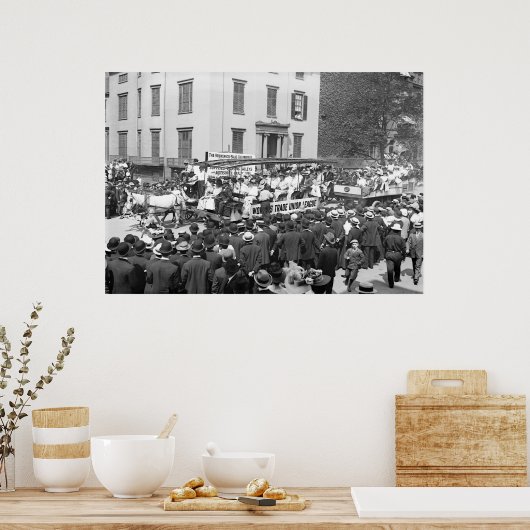 Gewerkschaft der Frauen: 1908 Poster (Küche)