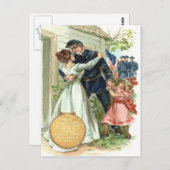 GEWERKSCHAFT der US-Flagge Ziviler Kriegssoldat Zu Postkarte (Vorne/Hinten)