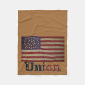 Gewerkschaft des zivilen Krieges Phantastisch Char Fleecedecke (Vorderseite)