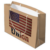 Gewerkschaft des zivilen Krieges Phantastisch Char Große Geschenktüte (Rückseite Schrägansicht)