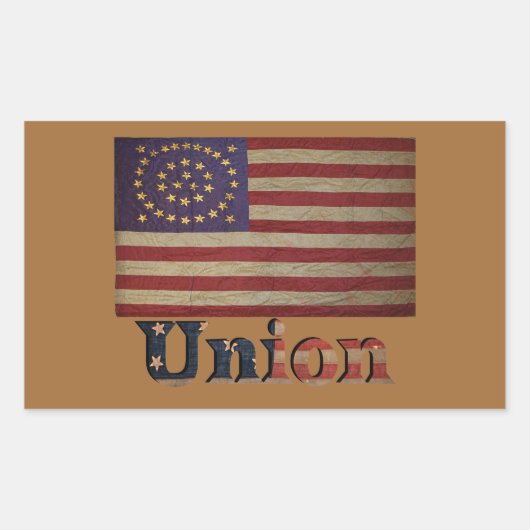 Gewerkschaft des zivilen Krieges Phantastisch Char Rechteckiger Aufkleber (Vorderseite)