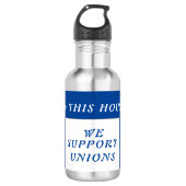 Gewerkschaft Edelstahlflasche (Vorderseite)