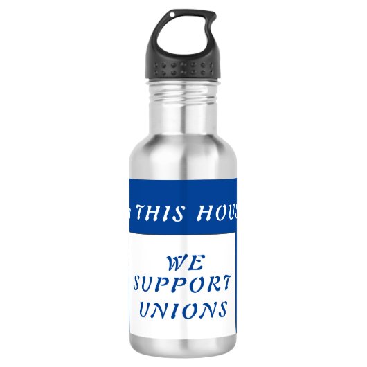 Gewerkschaft Edelstahlflasche (Vorderseite)