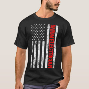 Gewerkschaft Electrical American Flag Electrical T-Shirt