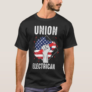 Gewerkschaft Electrical US Remüde American Husband T-Shirt