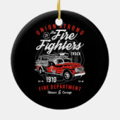 Gewerkschaft Feuerwehrkämpfer, Feuerwehrmann, Feue Keramik Ornament (Hinten)