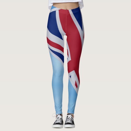 Gewerkschaft Flag Bammer auf Leggings (Vorderseite)