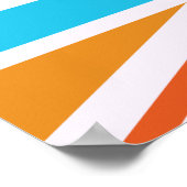 Gewerkschaft-Flag/Jack-Design - mehrfarbig Poster (Ecke)