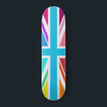 Gewerkschaft-Flag/Jack-Design - mehrfarbig Skateboard<br><div class="desc">Gewerkschaft Flag (auch bekannt als Union Jack),  britische Flagge in einem Farbspektrum.</div>